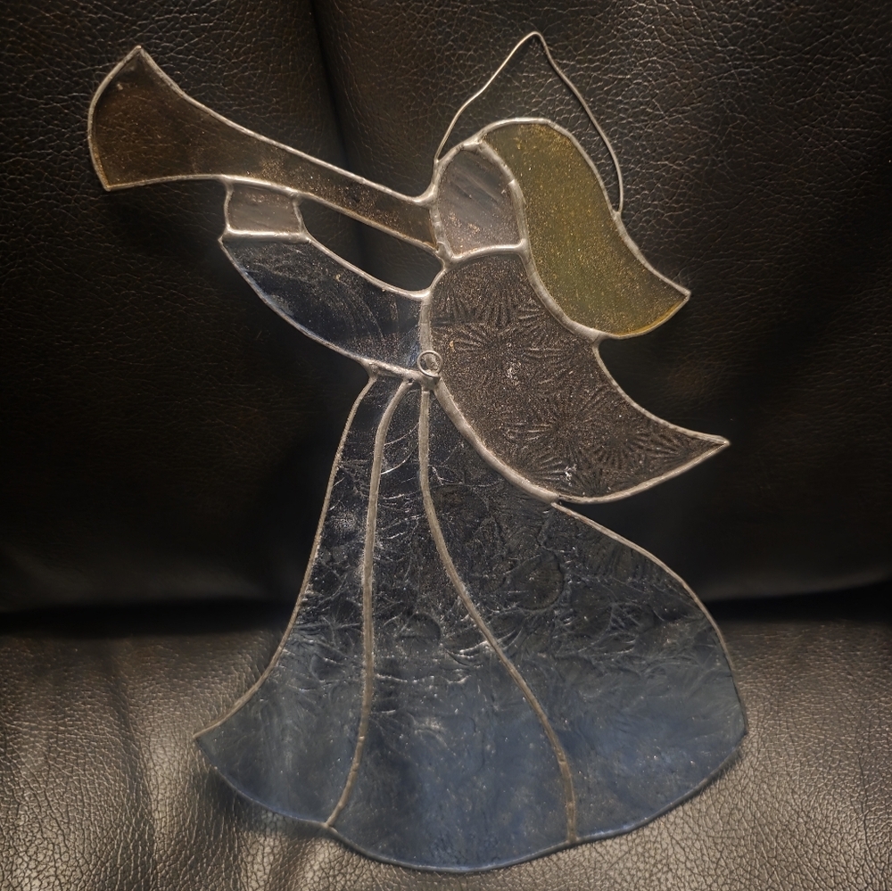 Stained Glass Hanging Angel Sun Catcher